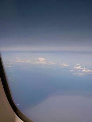 飛行機からの空