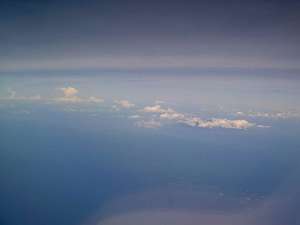 飛行機からの空