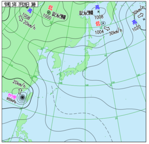 熱低23 → 台風6号23 熱低23 → 台風6号23