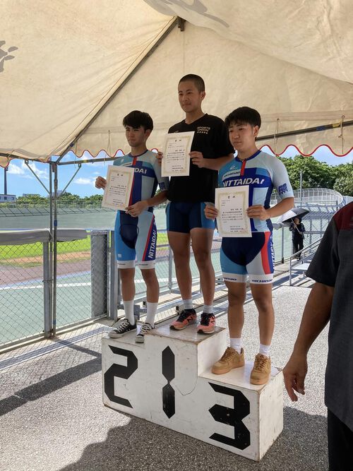 第３８回沖縄県自転車競技選手権大会 トラックレース大会結果