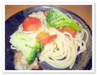 プチトマトのパスタ