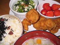 4/9～ほうれん草の絹ごし豆腐あえ