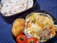 6/13～牛肉と野菜のオイスターソース炒め