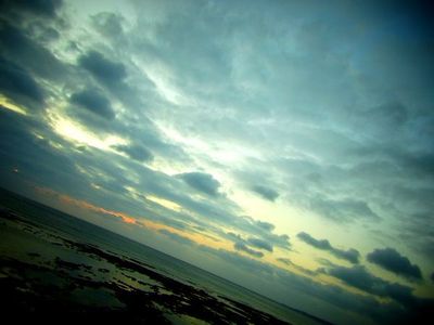 +東シナ海に沈む夕陽+