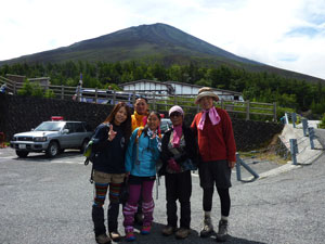 富士山に。