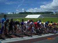 自転車トラック県選手権　ケイリンは名桜大学上位独占 2008/07/07 09:57:17