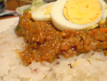 夕飯の「野菜たっぷりドライカレー」♪