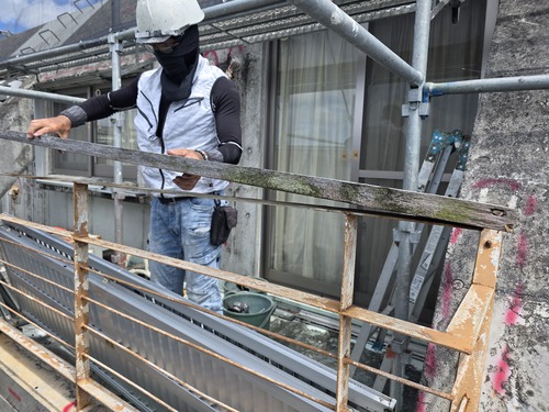 打ち放しコンクリート意匠復元塗装 浦添市経塚 K様 打ち放しコンクリート意匠復元塗装 浦添市経塚 K様