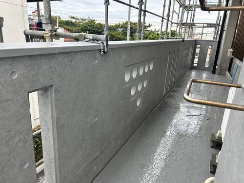 打ち放しコンクリート意匠復元塗装 豊見城市高嶺 A様 打ち放しコンクリート意匠復元塗装 豊見城市高嶺 A様