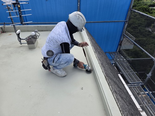 打ち放しコンクリート意匠復元塗装 浦添市経塚 K様 打ち放しコンクリート意匠復元塗装 浦添市経塚 K様