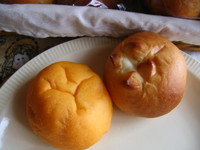野菜（トマトとかぼちゃ）パン＆レアチーズ 2008/07/11 17:37:53