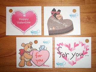 Valentines Day プレゼント用商品タグ