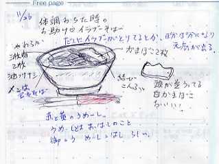 いらぶーそばのスケッチ