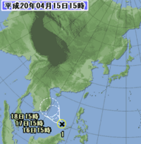 クリックすると気象庁サイトに飛びます。