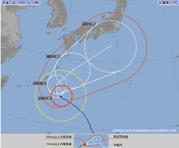 台風進路図