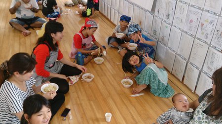 具志頭小学校手打ち沖縄そば教室 具志頭小学校手打ち沖縄そば教室