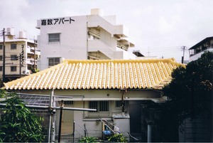 シックイカワラヤネノアルフウケイ