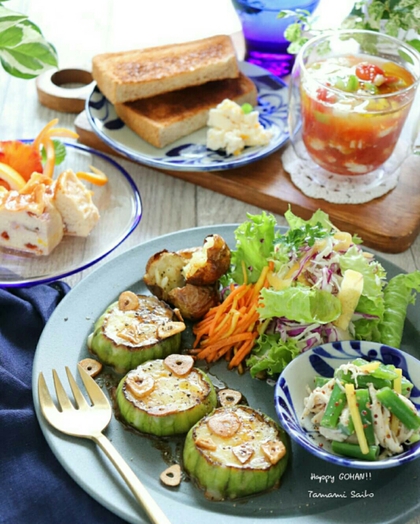 野菜を楽しむ~へちまチーズステーキ 野菜を楽しむ~へちまチーズステーキ