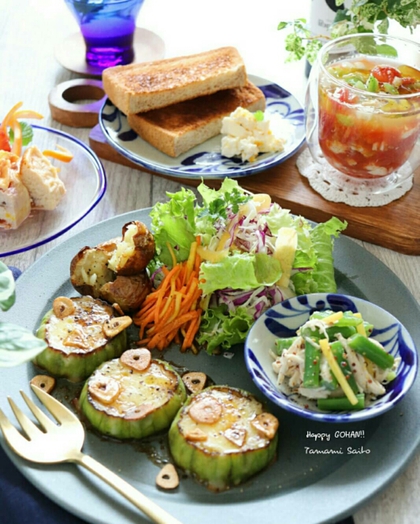 野菜を楽しむ~へちまチーズステーキ 野菜を楽しむ~へちまチーズステーキ