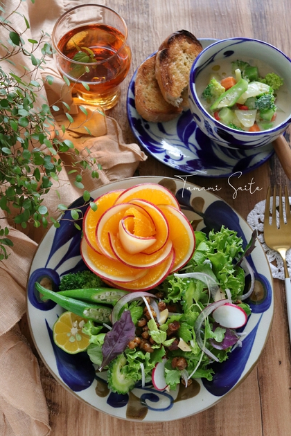 やちむんと野菜のプレートごはん やちむんと野菜のプレートごはん