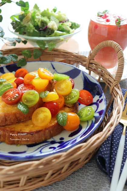 トマトとまとのフレンチトースト トマトとまとのフレンチトースト