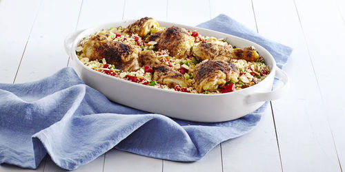 Moroccan-Spiced Chicken and Couscous