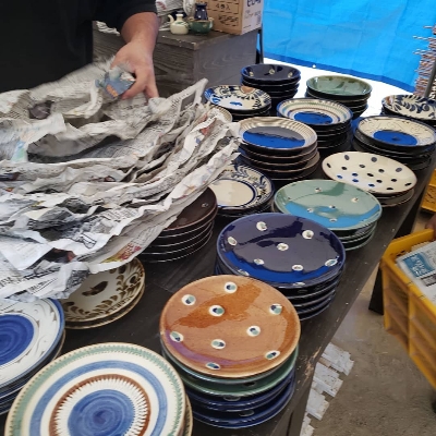 壺屋陶器祭りの準備終わりましたー。 壺屋陶器祭りの準備終わりましたー。