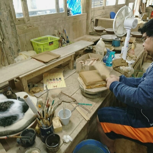親方の二年生の時の作品だそうです。 親方の二年生の時の作品だそうです。