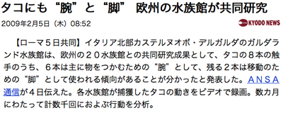 タコの手足