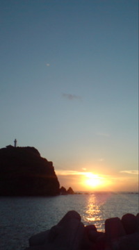 日本最西端の夕日♪
