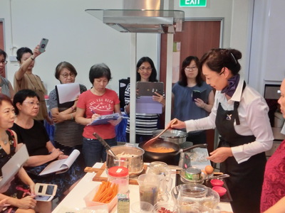 シンガポールでの初料理教室　その１