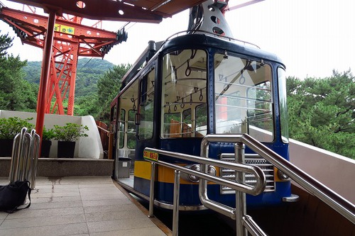 釜山でケーブルカーに乗る 釜山でケーブルカーに乗る