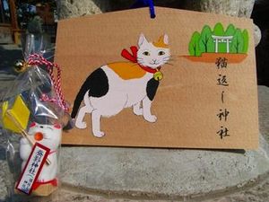 「猫返し神社」で迷子犬祈願