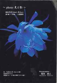 へえ～きれいだね！　～photo 光と影～　in ギャラリー土 2012/05/09 18:31:51