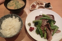 おいしい！満つ氣の晩ごはん！黒毛和牛の塩酒粕焼き♪ 2012/04/19 20:29:59