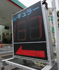 ガソリン価格表示板