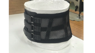 [動画]腰痛用コルセット製作工程。オーダーメイドコルセット。紅型のミンサー柄を使用。赤田義肢製作所。
