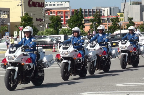 2020年沖縄県警察年頭視閲式を見にいきました。