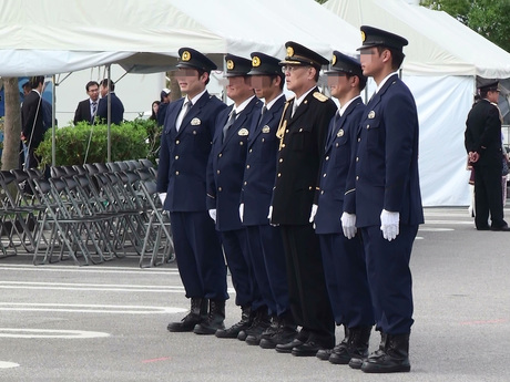 2020年沖縄県警察年頭視閲式を見にいきました。