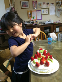 誕生日ケーキは手作りで！