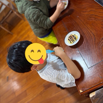 今週のおやつも大好評