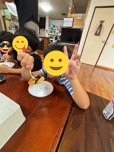 今週のおやつも大好評