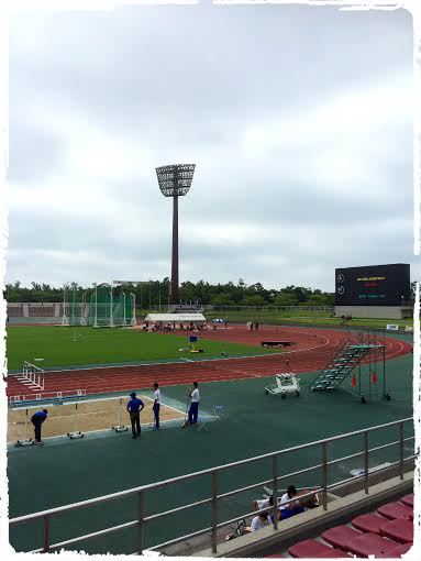 沖縄県選手権が行われた県総合運動公園(曇り)