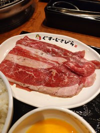 ★生卵の扱いに困る？、牛焼きすき定食（焼き肉五苑） 2024/01/13 09:18:27
