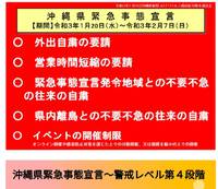 沖縄県緊急事態宣言～警戒レベル第４段階～ 2021/01/21 10:22:53