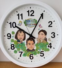 似顔絵入り時計 2021/04/12 09:05:00