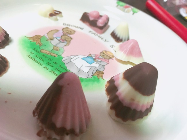 meiji【手作りアポロ】キットでで可愛いチョコを作ってみたよ(^J^)