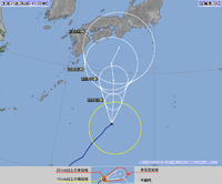 台風3号情報 2013/06/11 08:00:00