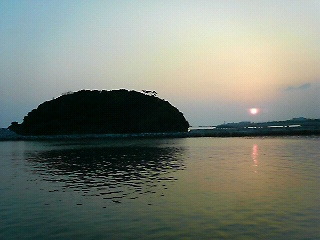 今日の夕日