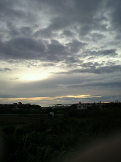 今日の夕日